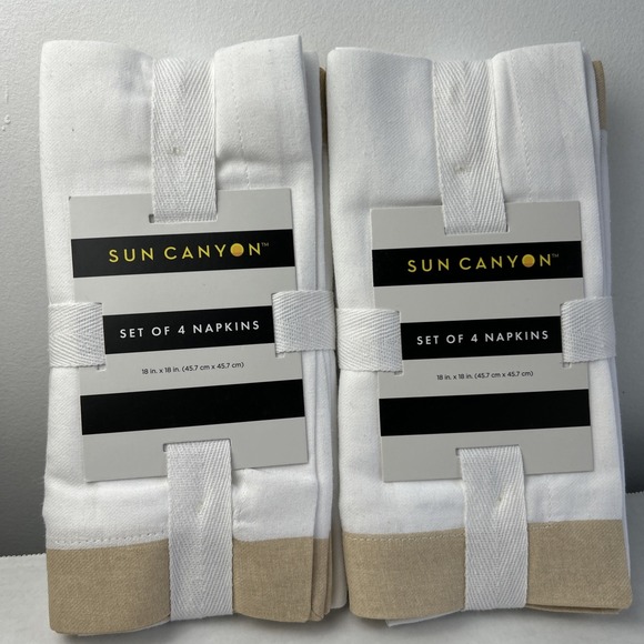 Sun Canyon 18x18" Napkins (2) Sets Of Four = 8 Total New - Picture 1 of 5